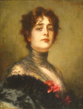 Conrad Kiesel : Portrait Of a Spanish Lady
